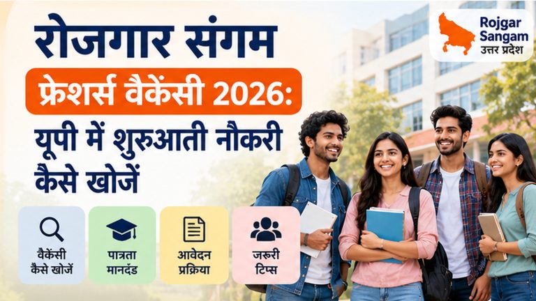 रोजगार संगम फ्रेशर्स वैकेंसी 2026 यूपी में शुरुआती नौकरियां और आवेदन